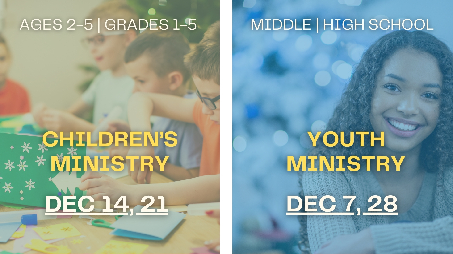 12.25 - Children and Youth Ministry